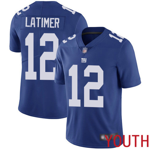 Youth New York Giants #12 Cody Latimer Royal Blue Team Color Vapor Untouchable Limited Player Football NFL Jersey->youth nfl jersey->Youth Jersey